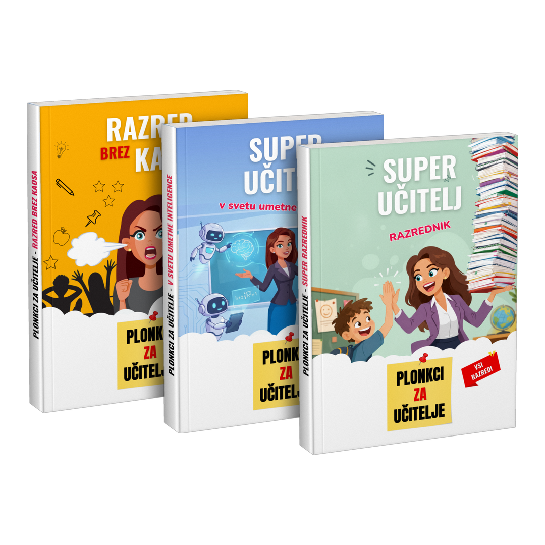 Paket: „Razred brez kaosa“ + „Super učitelj v svetu umetne inteligence“ + „Super učitelj razrednik“