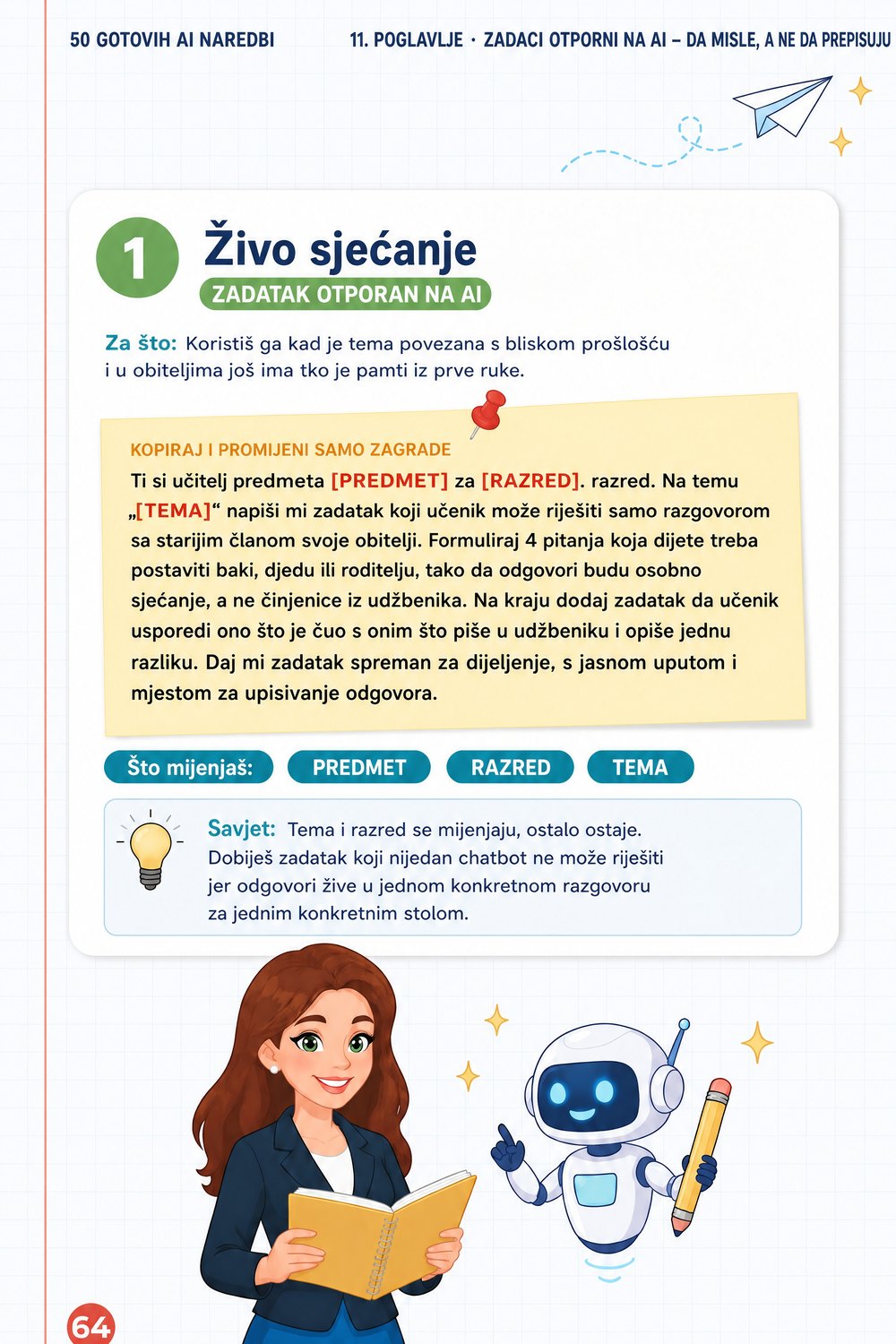 50 gotovih AI naredbi za učitelje — stranica 4