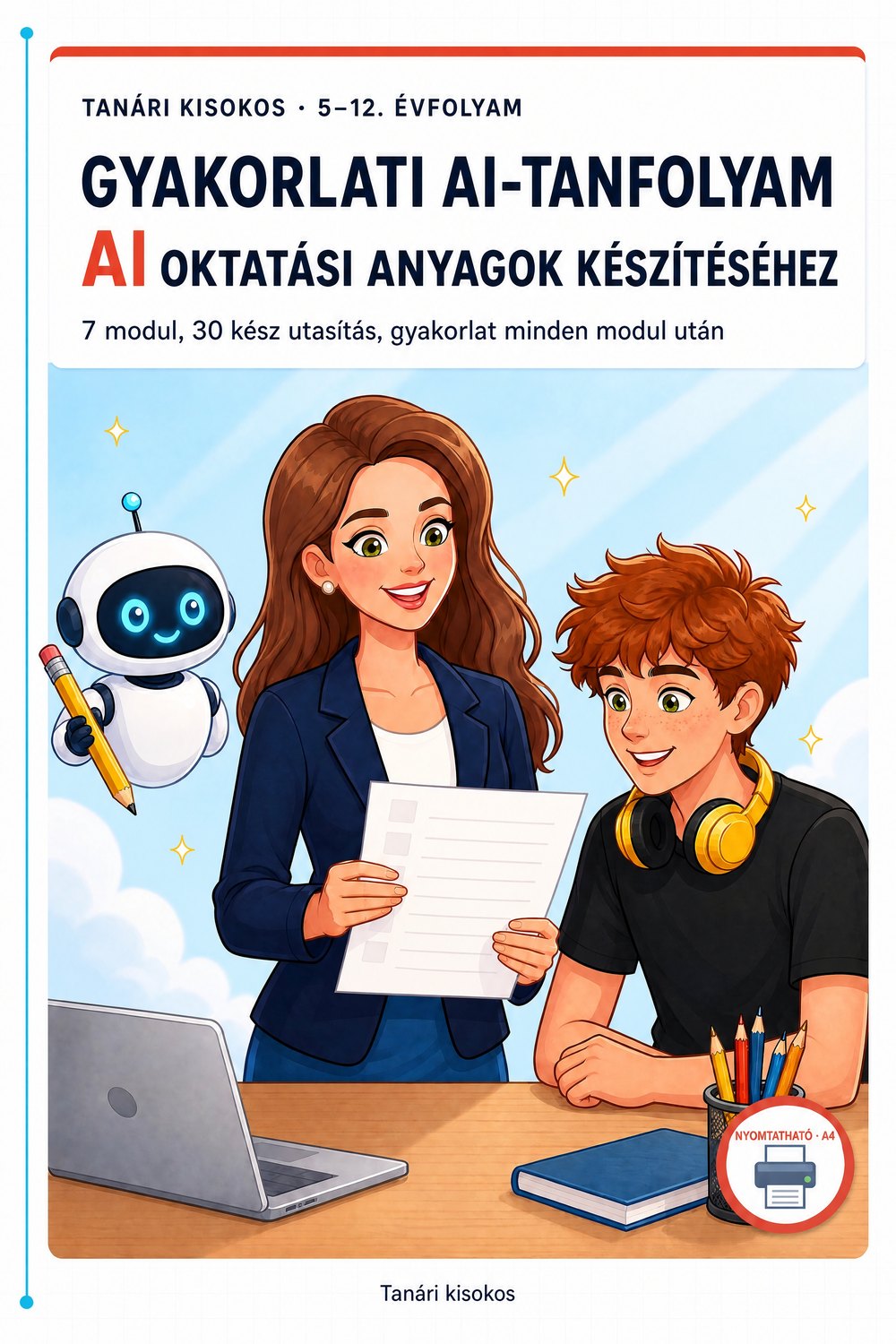 Gyakorlati AI-tanfolyam oktatási anyagok készítéséhez — oldal 1