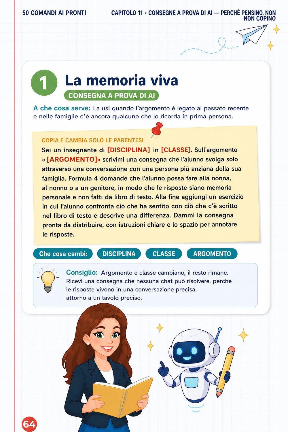50 comandi AI pronti per insegnanti — pagina 4
