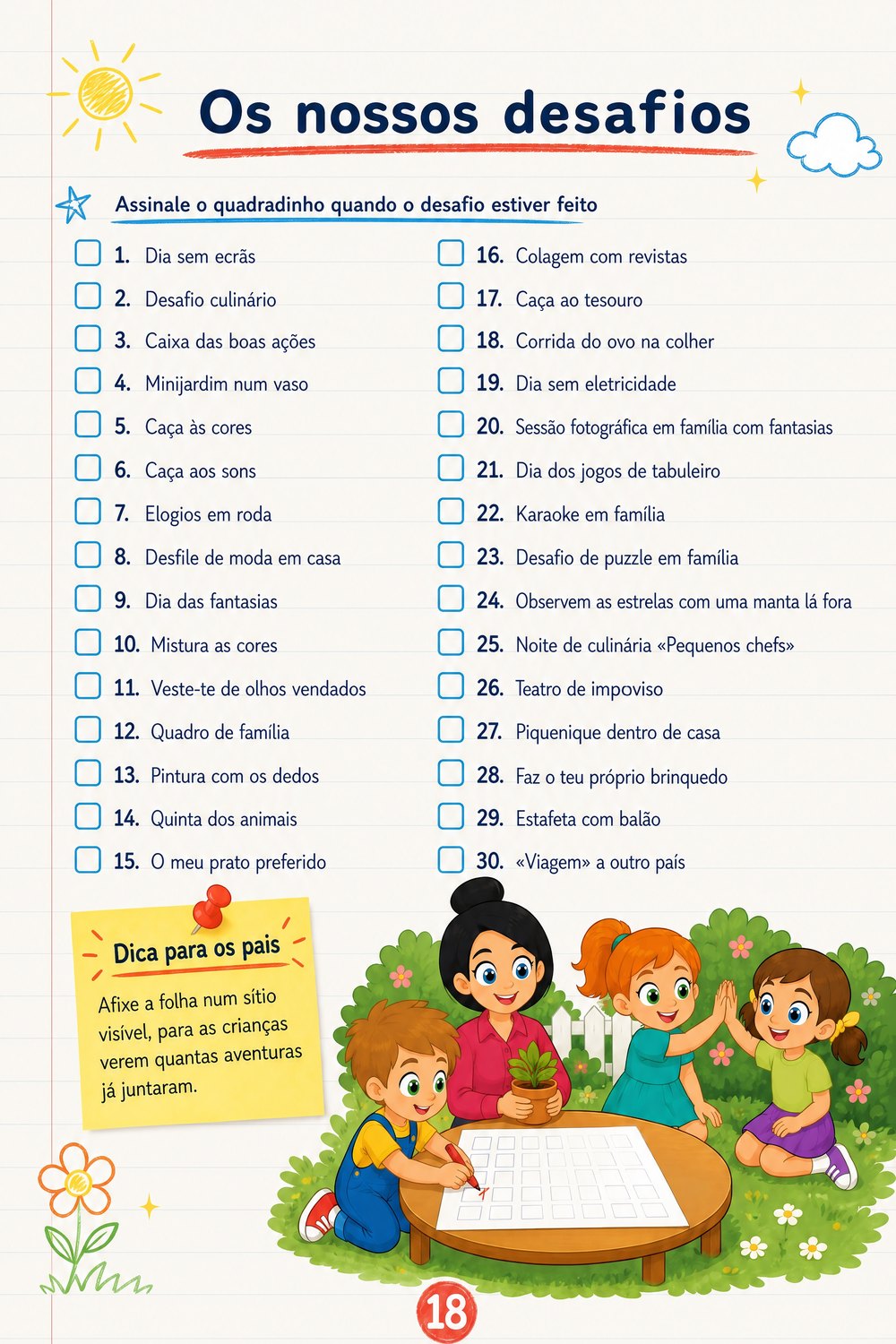 Desafios para crianças e pais — página 2