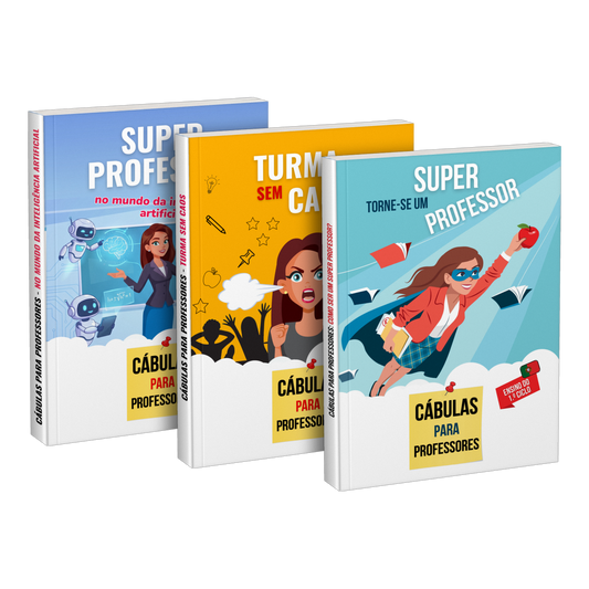 Pacote: «Super professor no mundo da inteligência artificial» + «Turma sem caos» + «Torne-se um super professor»