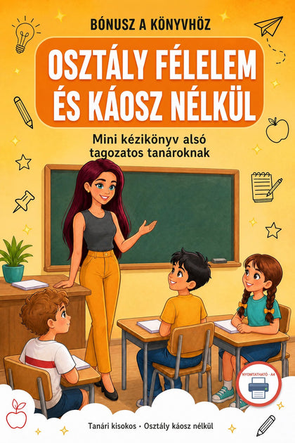 Osztály félelem és káosz nélkül — borító