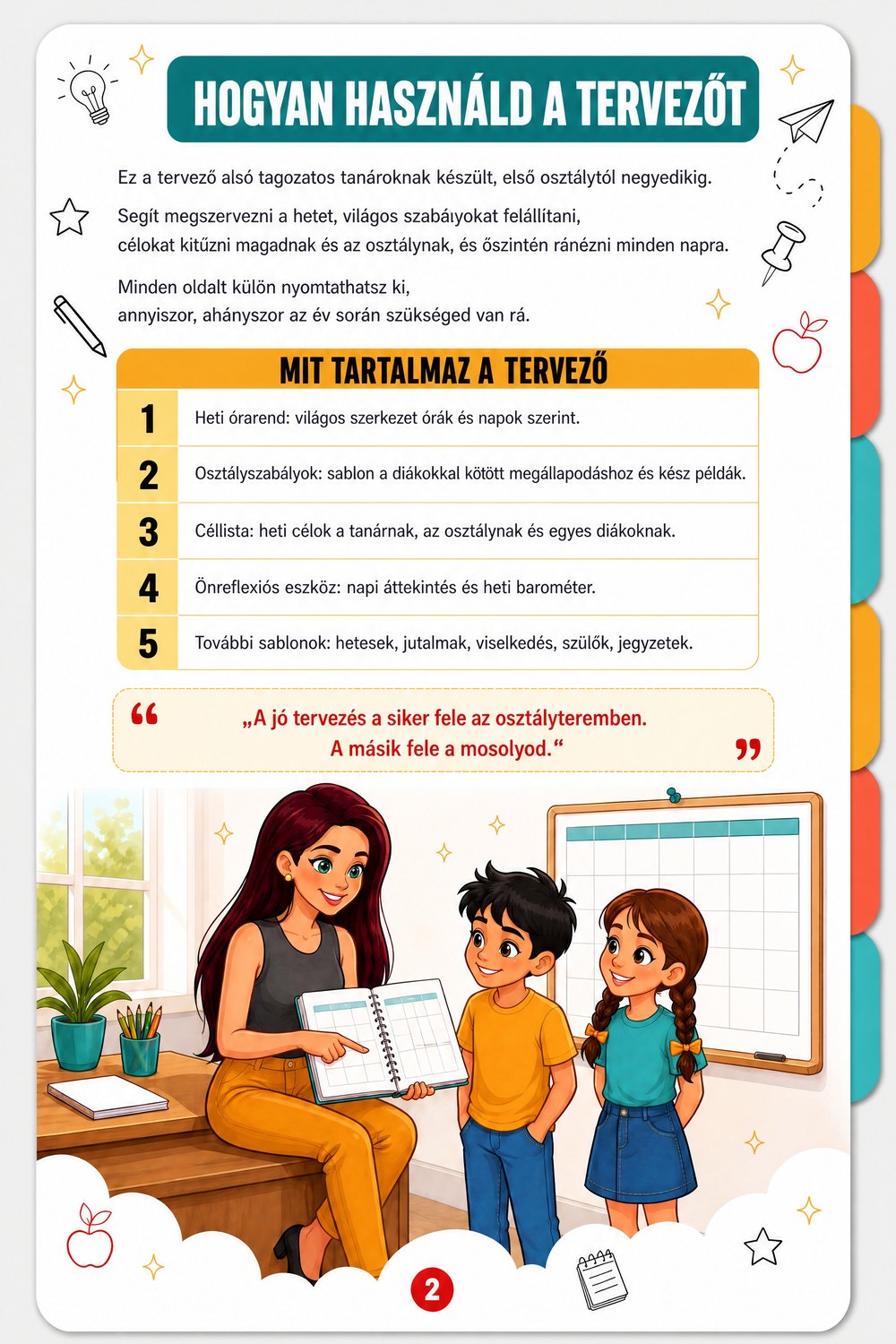 Heti tervező — oldal 2