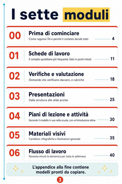 Corso pratico di AI per le risorse didattiche — pagina interna