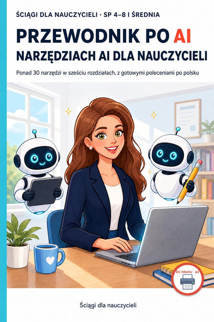 Przewodnik po narzędziach AI dla nauczycieli — okładka