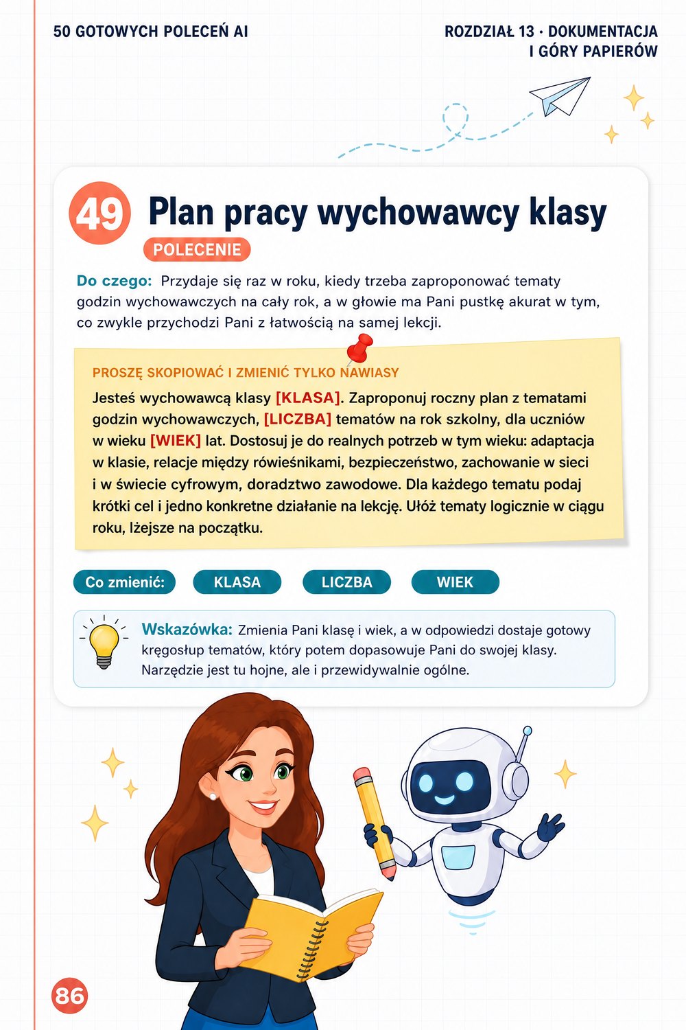 50 gotowych poleceń AI dla nauczycieli — strona 5