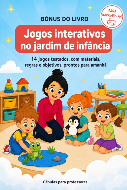 Jogos interativos no jardim de infância — capa