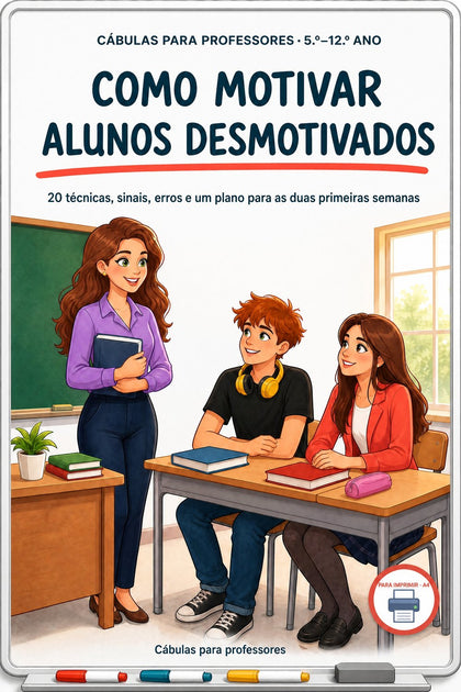 Como motivar alunos desmotivados — capa