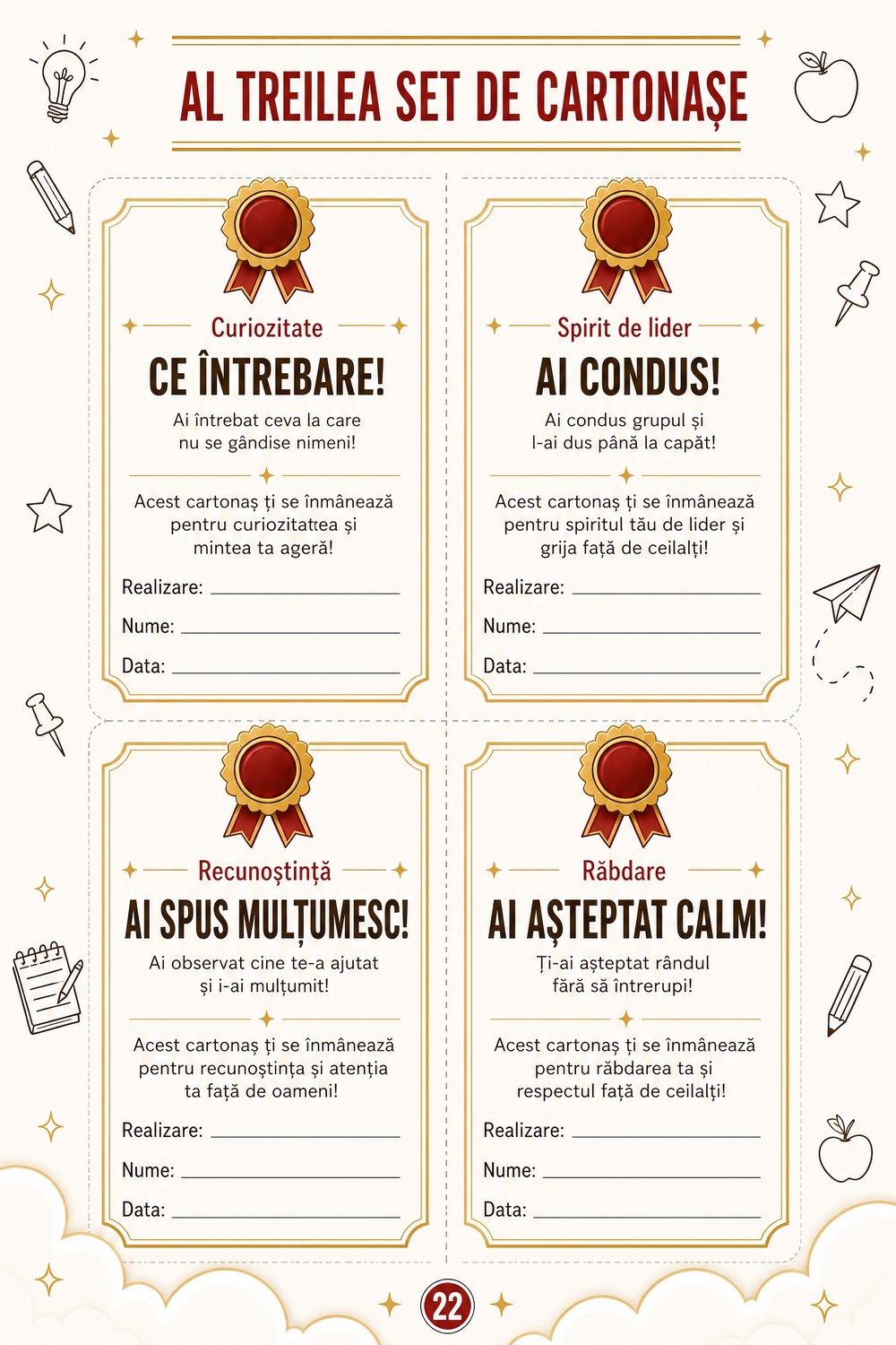 Cartonașe de recompensă — pagină 5