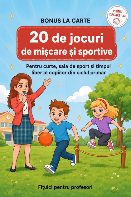 20 de jocuri de mișcare și sportive — copertă