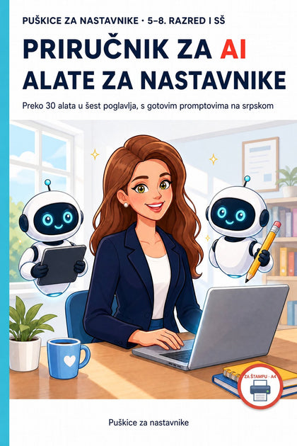 Priručnik za AI alate za nastavnike — korica