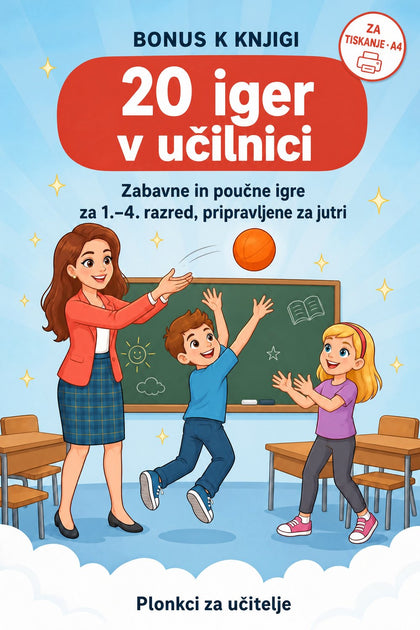 20 iger v učilnici — naslovnica