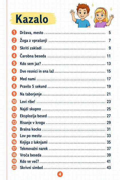 20 iger v učilnici — notranja stran