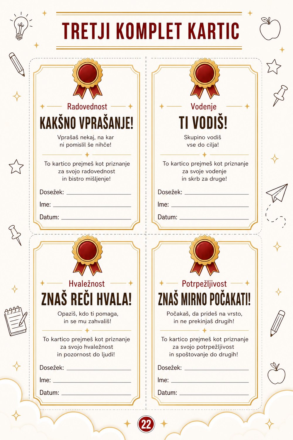 Kartice za nagrajevanje — stran 5