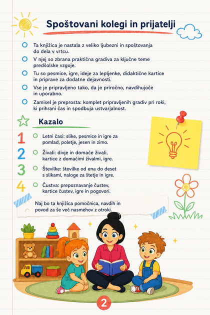 Čarobni priročnik za vzgojitelje — notranja stran