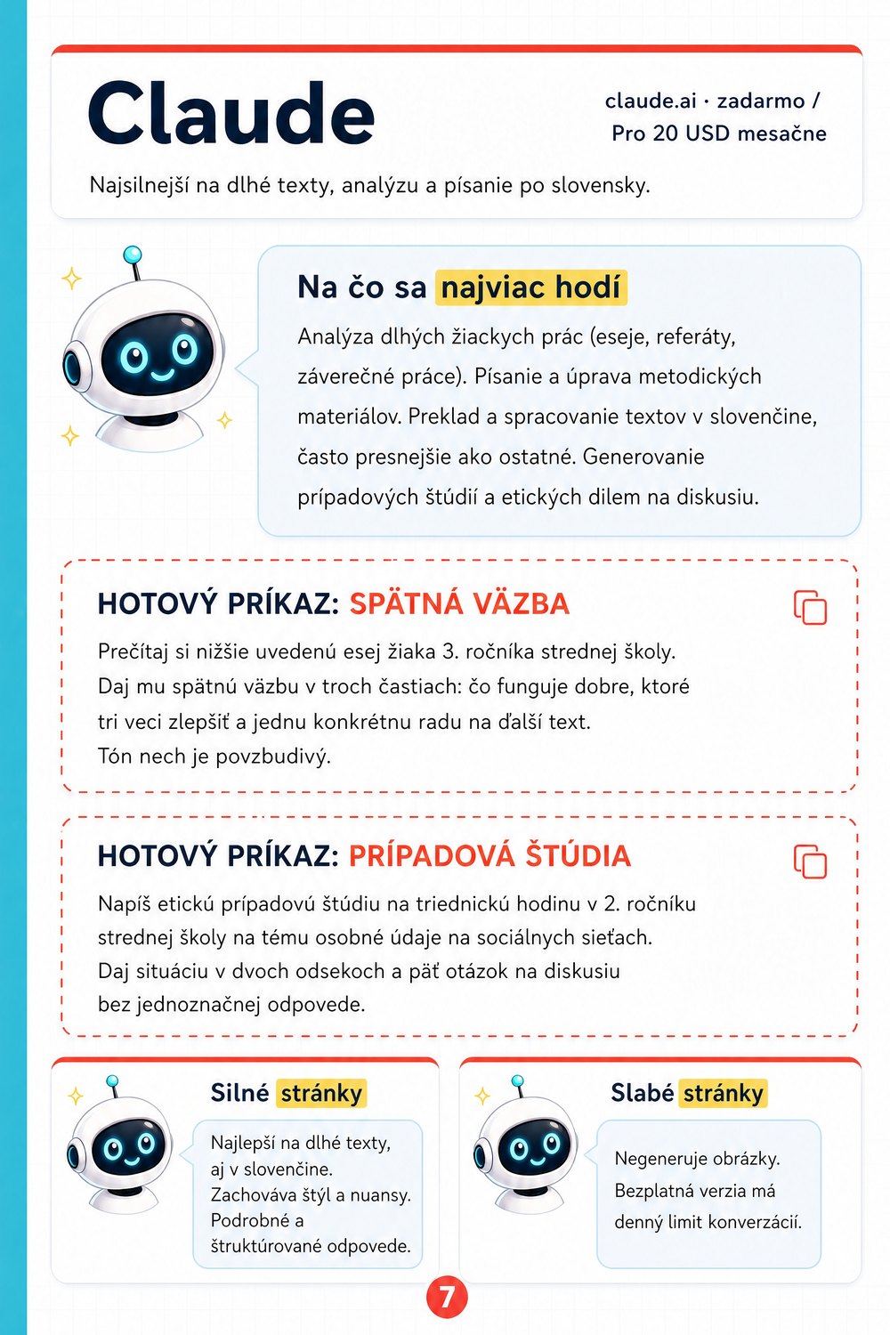 Príručka nástrojov UI pre učiteľov — strana 4