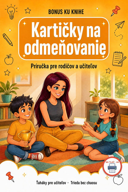 Kartičky na odmeňovanie — obálka